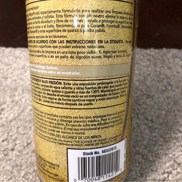 Magic Countertop Cleaner, Ideal for Laminate, 17oz DISCONTINUED Yellow Bottle - Picture 7 of 10